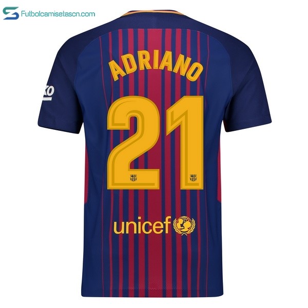 Camiseta Barcelona 1ª Adriano 2017/18